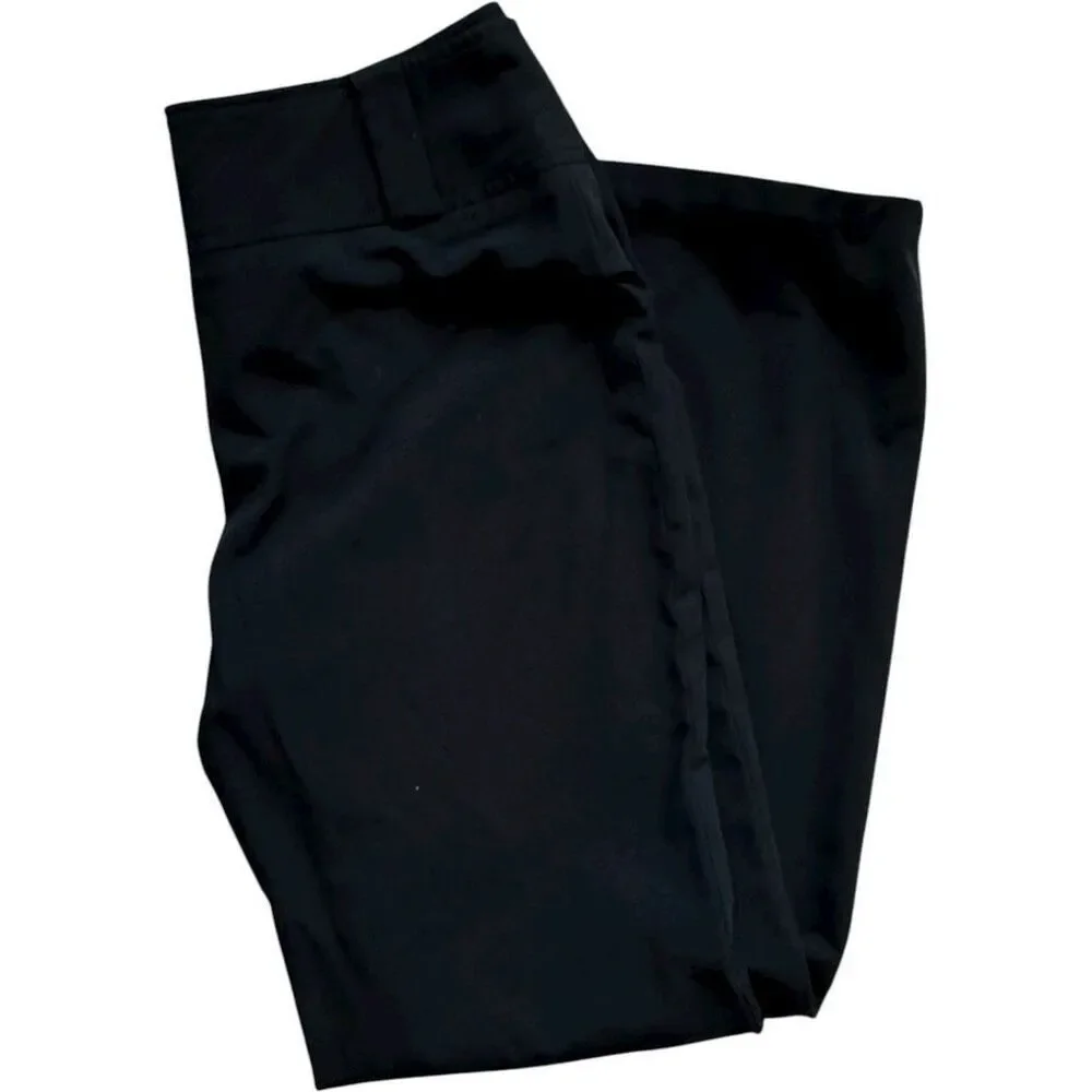 Womens Cato Solid Black Bootcut Sleek Dress Pants - Sz 6